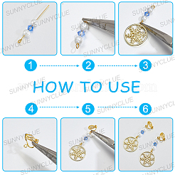 Наборы для самостоятельного изготовления сережек-снежинок&nbsp;DIY-SC0032-80