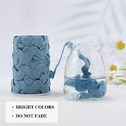 Лента из полиэстерового волнистого кружева&nbsp;OCOR-GF0004-36B-18