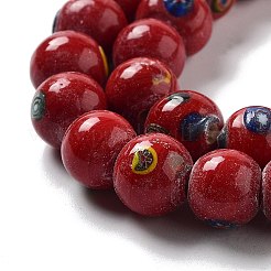 Непальские бусины лэмпворк ручной работы&nbsp;LAMP-Z008-09E