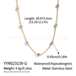 Минималистичные колье из натуральных камней в форме ронделей&nbsp;JB6802-1