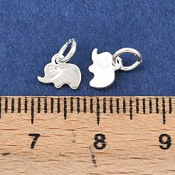 Изящные серебряные подвески в виде слонов&nbsp;STER-A049-02S