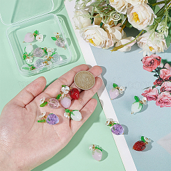 10 шт. 5-х цветные подвески из стекла&nbsp;PALLOY-AR00014