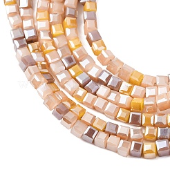 Стеклянные бусины с гальваническим покрытием &nbsp;EGLA-F121-FR-B04