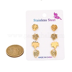 Комплекты сережек-гвоздиков из нержавеющей стали 304&nbsp;EJEW-H142-08G