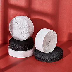 Нескользящая силиконовая эластичная лента из полиэстера&nbsp;SRIB-WH0006-22A-01