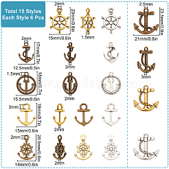Подвески из сплава в тибетском стиле&nbsp;TIBEP-SC0002-15
