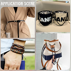 Плоский шнур из искусственной кожи длиной 10 м.&nbsp;WL-GF0001-33A