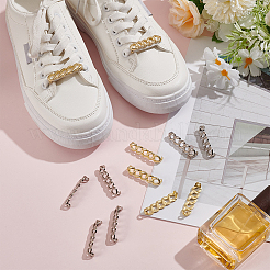 12 шт. 2-цветные украшения для обуви из сплава в виде цепочки&nbsp;FIND-AR0005-34