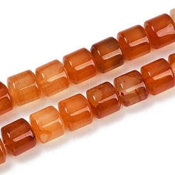 Натуральный красный агат бисер нитей&nbsp;G-G275-D06-10x10mm