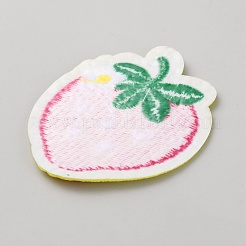 Клубничная вышивка полиэстер пришивные аппликации DIY-WH0671-005D