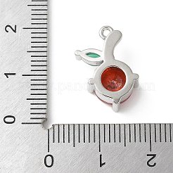 Латунные микро проложить кубического циркония подвески&nbsp;KK-P290-02D-P