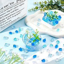 400шт 4 цвета прозрачные акриловые бусины&nbsp;OACR-SC0001-49