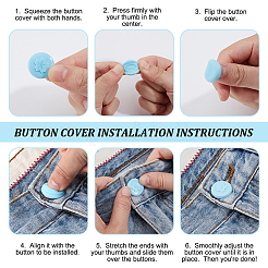 Силиконовые накладки на пуговицы для джинсов&nbsp;FIND-WH0148-821D