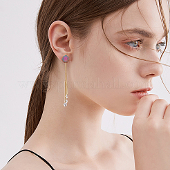 20 шт. 5-цветная фурнитура для сережек-гвоздиков из нержавеющей стали 304&nbsp;STAS-DC0013-05