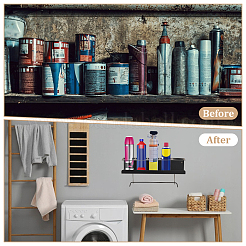 Железный настенный держатель для бумажных полотенец с распылителем&nbsp;ODIS-WH0099-124