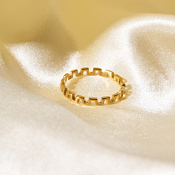 Элегантное минималистичное кольцо из нержавеющей стали 304 для женщин&nbsp;ES4834-3