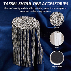 2 шт. фетровые эполеты со стразами&nbsp;AJEW-FH0006-70