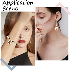 24шт 4 стиля подвески из сплава с эмалью&nbsp;ENAM-SC0006-93