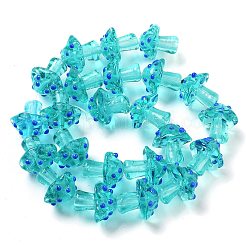 Нити бугорчатых бусин ручной работы в технике лэмпворк&nbsp;LAMP-A004-06A