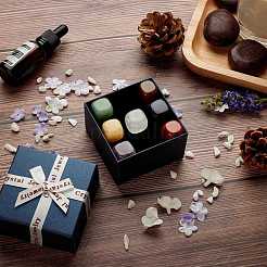 Бусины из драгоценных камней чакры G-P001-18