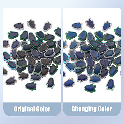 50шт 5 цвета стеклянные бусины&nbsp;GLAA-SP0001-59