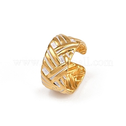 Регулируемые эмалированные манжеты из нержавеющей стали 304 для женщин&nbsp;RJEW-A074-06G