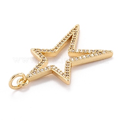 Кулон из латуни с прозрачным кубическим цирконием&nbsp;LS-ZIRC-M114-26G