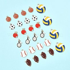 28шт 7 стиля подвески из сплава с эмалью&nbsp;ENAM-FS0003-44