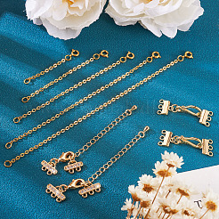 2 шт. латунные застежки-крючки и S-образные крючки&nbsp;DIY-TA0004-25