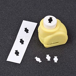 Случайные одноцветные или случайные смешанные цветные мини-наборы пластиковых бумажных перфораторов для скрапбукинга и бумажных поделок&nbsp;AJEW-L051-04