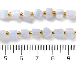 Натуральный голубой кружевной агат бисер нитей G-NH0036-01