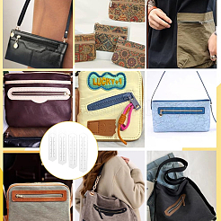 4 шт. 4 стиля индивидуального акрилового инструмента для шитья молнии&nbsp;TOOL-PH0001-92