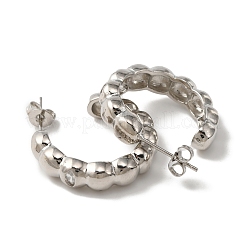 Круглые серьги-гвоздики из латуни&nbsp;EJEW-F314-07P