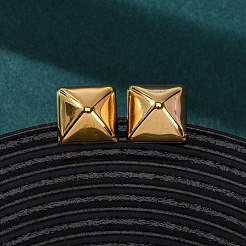 Серьги-гвоздики из нержавеющей стали 304 EJEW-D331-01G