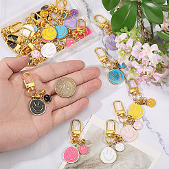 21 шт. подвесные украшения из двухцветного сплава с эмалью&nbsp;KEYC-FH00084