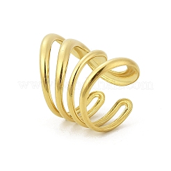 Многослойные манжеты из нержавеющей стали 304 для женщин&nbsp;RJEW-G338-16G