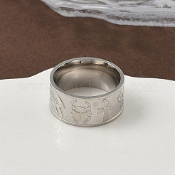 Кольца из нержавеющей стали 304 для женщин&nbsp;RJEW-F195-04P