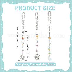 Украшение подвески из стекла и сплава&nbsp;HJEW-OC00290