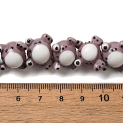 Бусы лэмпворк ручной работы&nbsp;LAMP-Z010-02F