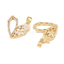 Латунные микро проложить кубического циркония подвески&nbsp;KK-I475-04G