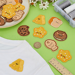 30 шт. 6 стиля вышитой тканевой нашивки&nbsp;PATC-FG0003-44