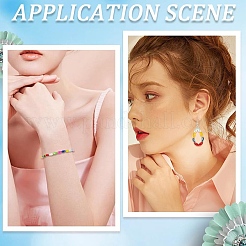 90 г двухцветных бусин из искусственного жемчуга ABS&nbsp;KY-YW0002-18