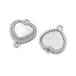 Шармы-соединители из латуни с микропаве из кубического циркония&nbsp;KK-H256-13P