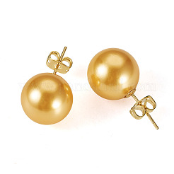 925 круглые серьги-гвоздики из стерлингового серебра&nbsp;EJEW-TAC00030-01