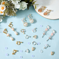 Латунные клипсы серьги выводы&nbsp;KK-BBC0021-52