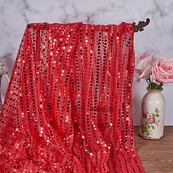 Полиэстеровая ткань с пайетками&nbsp;AJEW-WH20006-352A