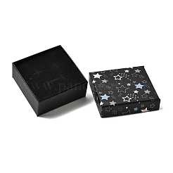 Картонные подарочные коробки для ювелирных изделий с принтом в виде звезд&nbsp;CON-K016-01B