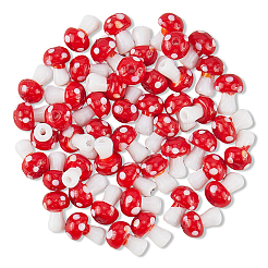 50 шт. нити бусин лэмпворк ручной работы в виде гриба&nbsp;LAMP-LT0001-06B