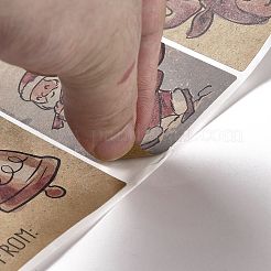 Прямоугольные наклейки на рождественскую тематику&nbsp;LS-DIY-B045-06