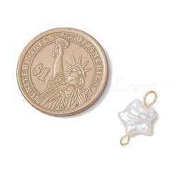 3 шт. 3 стиля подвески-коннекторы из натурального жемчуга Кеши&nbsp;PALLOY-JF04243